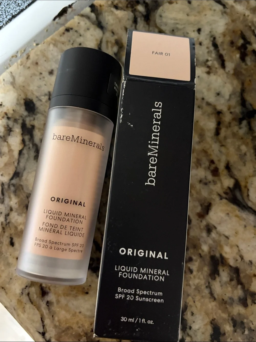 💕🫢Bareminerals Original Liquid Mineral Foundation - Fair 01